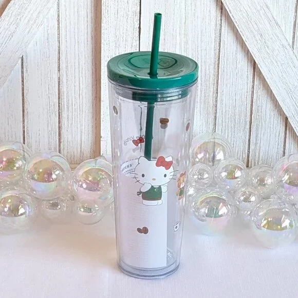 Starbucks x Hello Kitty Limited Edition 24oz Cold Cup Tumbler 2025 - Picture 1 of 5